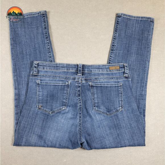 Kut From The Kloth Straight Jeans Blue Medium Wash Denim Pockets Women's 14 - Picture 5 of 12